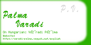 palma varadi business card